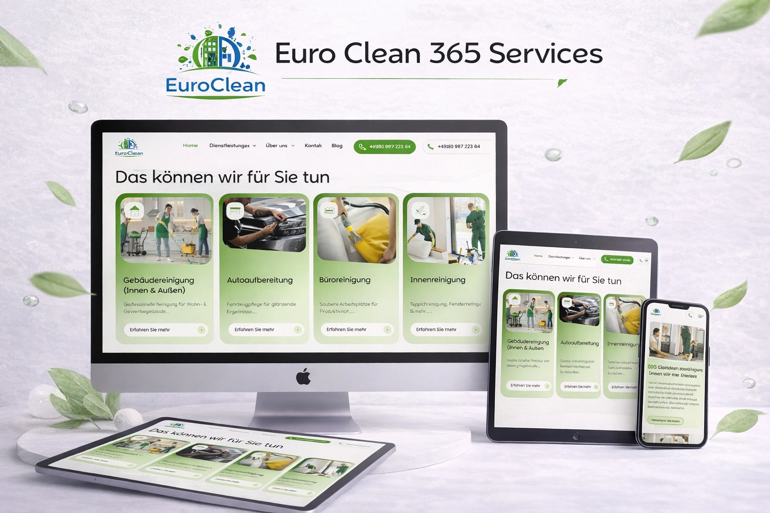 Euro Clean 365 responsive WordPress website